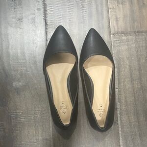 Call It Spring Black Pointed Toe Flats